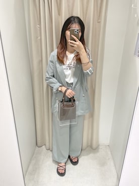 咲栄さん（レディース・155cm）の春コーディネート