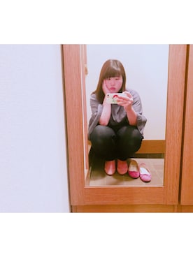 「note et silence （ノートエシロンス）のアイテム（シャツ/ブラウス、ブルー系）」を使った、Ryoch☻nさん（レディース・163cm）の春コーディネート