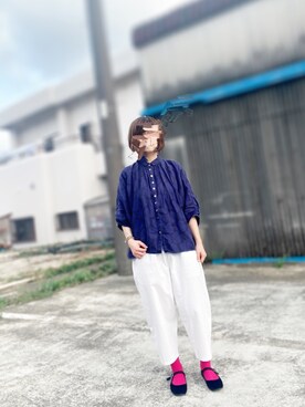 「SVEC（シュベック）のアイテム（その他シューズ）」を使った、ちぃさん（レディース・158cm）の秋コーディネート