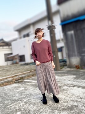 「SVEC（シュベック）のアイテム（その他シューズ）」を使った、ちぃさん（レディース・158cm）の秋コーディネート