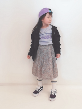 「キッスコーデ」｜「アイテム（その他）」を使った、⍥⃝🆈🆄🆈🆄🅰⍢⃝さん（キッズ・110cm）の春コーディネート