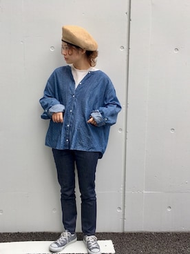 「カオリノモリSTAFF」｜「アイテム（スニーカー）」を使った、muro☺︎さん（レディース・150cm）の春コーディネート