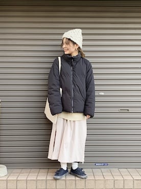「カオリノモリ」｜「アイテム（ダウンジャケット/コート）」を使った、muro☺︎さん（レディース・150cm）の冬コーディネート