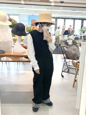 「arth」｜「アイテム（サロペット/オーバーオール）」を使った、muro☺︎さん（レディース・150cm）の冬コーディネート