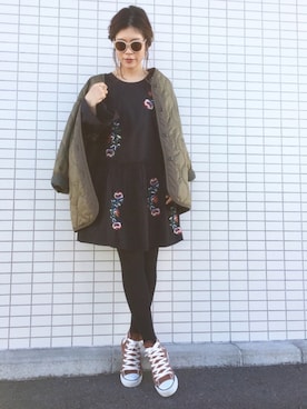 𝕂𝔼𝕀𝕂𝕆さん（レディース・159cm）の冬コーディネート