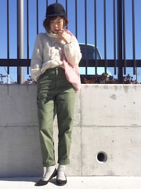 𝕂𝔼𝕀𝕂𝕆さん（レディース・159cm）の冬コーディネート