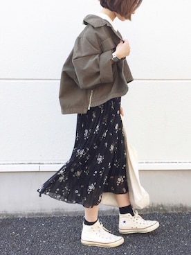 「Right-on（ライトオン）のアイテム」を使った、𝕂𝔼𝕀𝕂𝕆さん（レディース・160cm）の春コーディネート