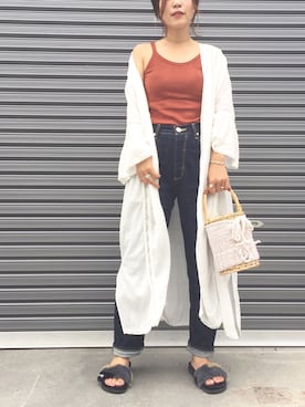 「STYLE DELI（スタイルデリ）のアイテム」を使った、𝕂𝔼𝕀𝕂𝕆さん（レディース・160cm）の夏コーディネート