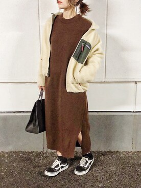 「BEAMS BOY（ビームスボーイ）のアイテム（ジャケット/アウター）」を使った、𝕂𝔼𝕀𝕂𝕆さん（レディース・160cm）の秋コーディネート
