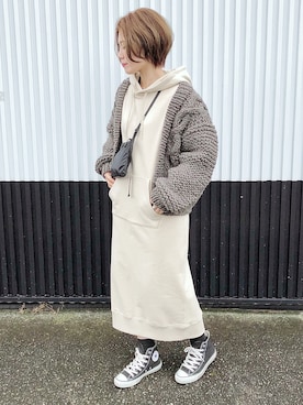 𝕂𝔼𝕀𝕂𝕆さん（レディース・160cm）の冬コーディネート