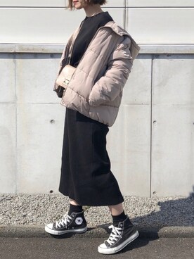 「FURLA（フルラ）のメトロポリスミニショルダーバッグ（ショルダーバッグ）」を使った、𝕂𝔼𝕀𝕂𝕆さん（レディース・160cm）の春コーディネート