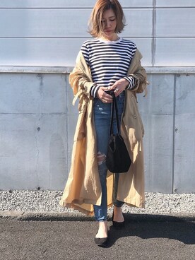 「H&M（エイチ・アンド・エム）のアイテム（バレエシューズ）」を使った、𝕂𝔼𝕀𝕂𝕆さん（レディース・160cm）の春コーディネート