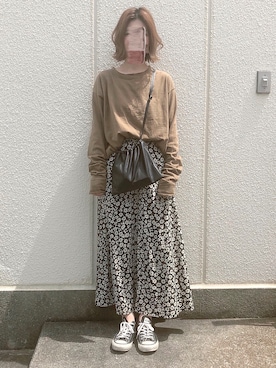「SHIPS（シップス）のCONVERSE:CANVAS ALL STAR J OX◇（スニーカー）」を使った、𝕂𝔼𝕀𝕂𝕆さん（レディース・160cm）の春コーディネート