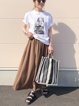 「PAPILLONNER（パピヨネ）のアイテム（アクセサリー）」を使った、𝕂𝔼𝕀𝕂𝕆さん（レディース・160cm）の夏コーディネート