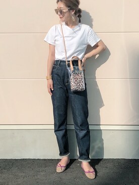 「URBAN RESEARCH Sonny Label（アーバンリサーチサニーレーベル）のカラーフレームサングラス（サングラス）」を使った、𝕂𝔼𝕀𝕂𝕆さん（レディース・160cm）の秋コーディネート