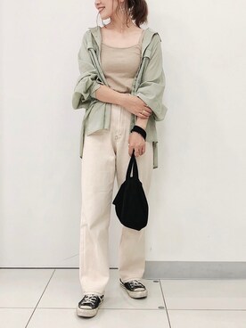 「SHIPS（シップス）のCONVERSE:CANVAS ALL STAR J OX◇（スニーカー）」を使った、𝕂𝔼𝕀𝕂𝕆さん（レディース・160cm）の秋コーディネート
