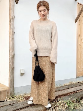 「CONVERSE（コンバース）の＜CONVERSE（コンバース）＞∴ALL STAR 100 LOW オールスターコーデュロイ スニーカー ◆（スニーカー）」を使った、𝕂𝔼𝕀𝕂𝕆さん（レディース・160cm）の秋コーディネート