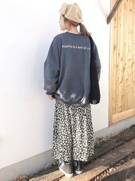 𝕂𝔼𝕀𝕂𝕆さん（レディース・160cm）の冬コーディネート