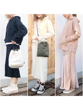 𝕂𝔼𝕀𝕂𝕆さん(レディース・160cm)の冬コーディネート