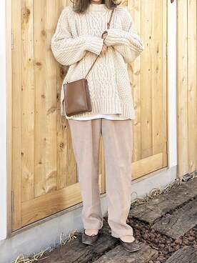 𝕂𝔼𝕀𝕂𝕆さん（レディース・160cm）の冬コーディネート