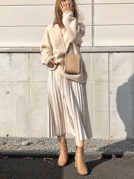 𝕂𝔼𝕀𝕂𝕆さん（レディース・160cm）の冬コーディネート