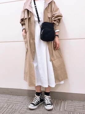 「ISOOK（アイスー）のアイテム（ワンピース/ドレス）」を使った、𝕂𝔼𝕀𝕂𝕆さん（レディース・160cm）の冬コーディネート
