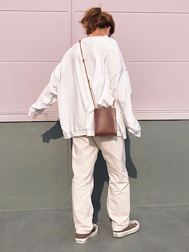 「CONVERSE（コンバース）の＜CONVERSE（コンバース）＞∴ALL STAR 100 LOW オールスターコーデュロイ スニーカー ◆（スニーカー）」を使った、𝕂𝔼𝕀𝕂𝕆さん（レディース・160cm）の春コーディネート