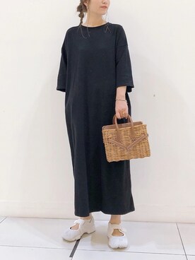 「coca（coca）（コカ）のアイテム（ワンピース/ドレス）」を使った、𝕂𝔼𝕀𝕂𝕆さん（レディース・160cm）の夏コーディネート