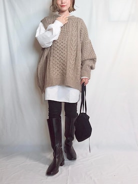 𝕂𝔼𝕀𝕂𝕆さん（レディース・160cm）の冬コーディネート