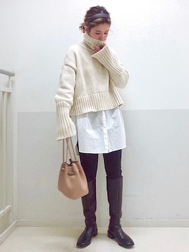 𝕂𝔼𝕀𝕂𝕆さん（レディース・160cm）の冬コーディネート