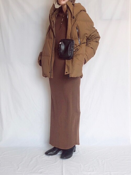 TODAYFUL(トゥデイフル) / Standcollar Rib Onepiece/長袖