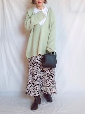 𝕂𝔼𝕀𝕂𝕆さん(レディース・160cm)の冬コーディネート