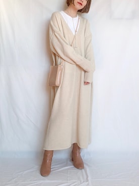 「ASTRAET（アストラット）のアイテム（アクセサリー）」を使った、𝕂𝔼𝕀𝕂𝕆さん（レディース・160cm）の冬コーディネート