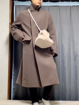 「GLOBAL WORK（グローバルワーク）のアイテム（かごバッグ）」を使った、ariick5さん（メンズ・170cm）の冬コーディネート