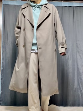 「ペールトーン」｜「アイテム（トレンチコート）」を使った、ariick5さん（メンズ・170cm）の春コーディネート