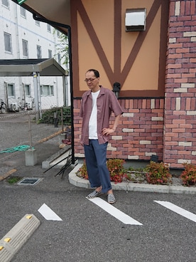 「アイテム（スリッポン）」を使った、だいちゃん31648さん（メンズ・185cm・40代）の夏コーディネート