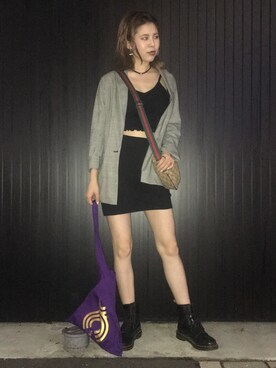 「FIG&VIPER（フィグアンドバイパー）のアイテム（キャミソール）」を使った、YUIZOHさん（レディース・160cm）の秋コーディネート