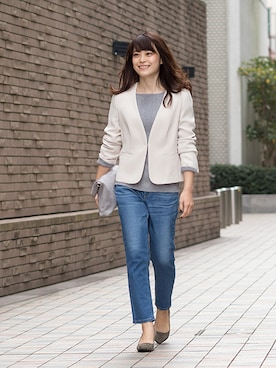 NBB STAFF05さん(レディース・158cm)の冬コーディネート