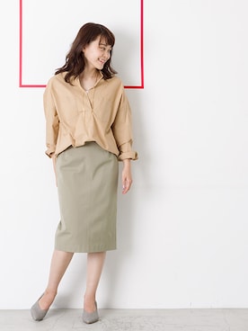 「こなれ感」｜NBB STAFF05さん（レディース・158cm）の冬コーディネート