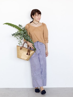 「アイテム（チョーカー）」を使った、NBB STAFF05さん（レディース・158cm）の冬コーディネート