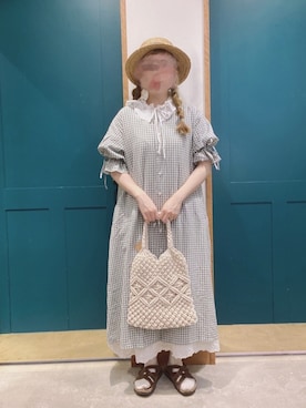 「Samansa Mos2（サマンサ モスモス）のアイテム（スカート）」を使った、ま　え　のさん（レディース・158cm）の夏コーディネート