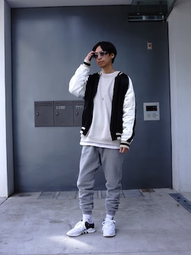 「united arrows」｜「アイテム（ブルゾン）」を使った、大谷和宏さん（メンズ・175cm）の冬コーディネート