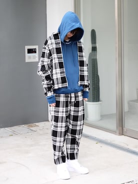 「united arrows」｜「アイテム（ブルゾン）」を使った、大谷和宏さん（メンズ・175cm）の冬コーディネート
