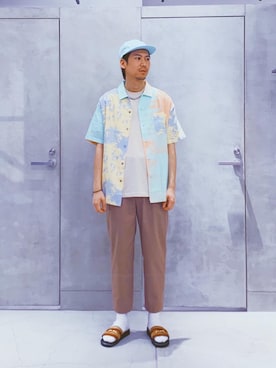 「FUTUR（フューチャー）のアイテム」を使った、大谷和宏さん（メンズ・175cm）の春コーディネート