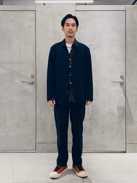 「Article no.（アーティクルナンバー）のアイテム」を使った、大谷和宏さん（メンズ・175cm）の春コーディネート