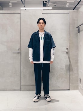 「Article no.（アーティクルナンバー）のアイテム」を使った、大谷和宏さん（メンズ・175cm）の春コーディネート
