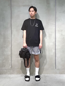 「ROTHCO（ロスコ）のアイテム（バッグ）」を使った、大谷和宏さん（メンズ・175cm）の春コーディネート