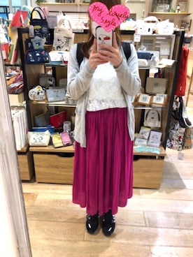 「JILL by JILL STUART（ジルバイジルスチュアート）のアイテム（バックパック/リュック）」を使った、ki-chanさん（レディース・152cm）の夏コーディネート