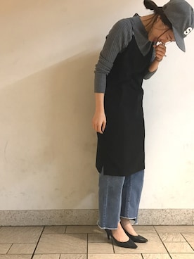 「nike sb 」｜「アイテム（ワンピース/ドレス）」を使った、yukaさん（レディース・156cm）の冬コーディネート