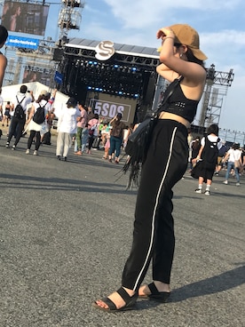 「サマソニ」｜yukaさん（レディース・156cm）の夏コーディネート